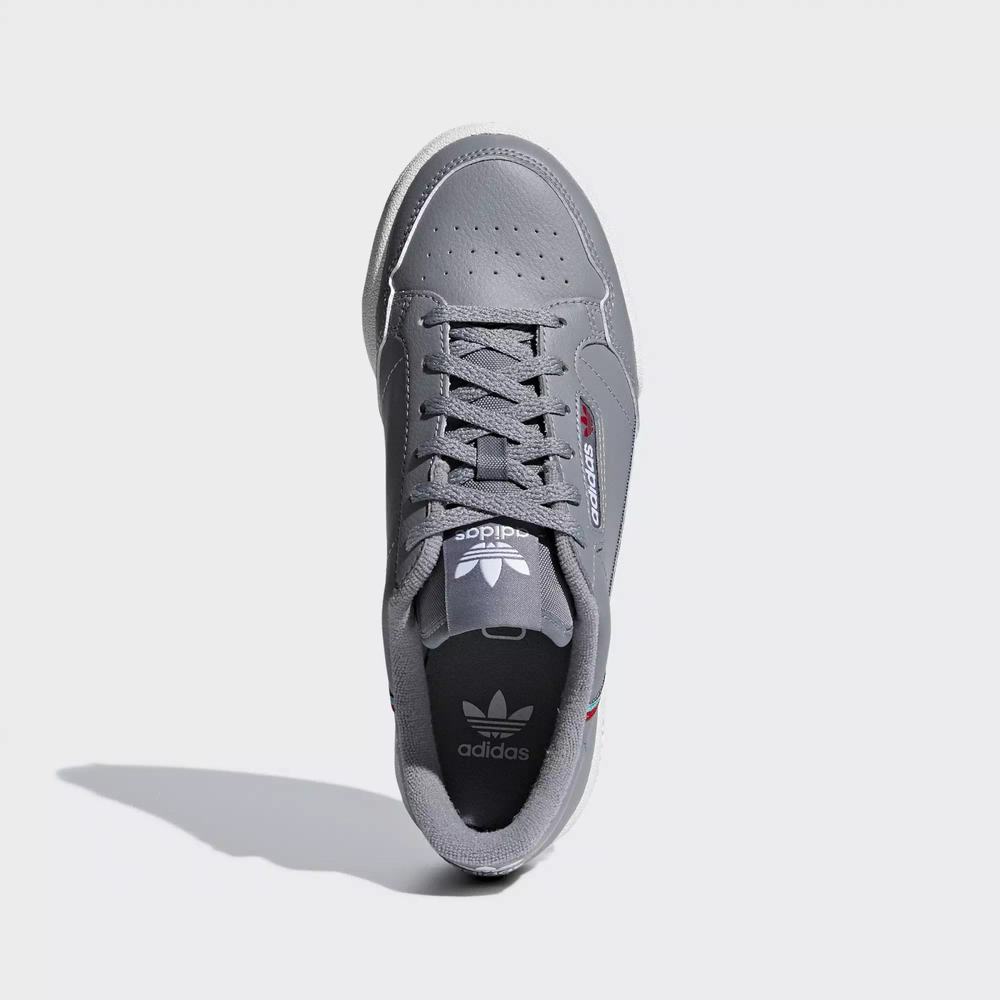 Adidas Continental 80 Tenis Grises Para Niña (MX-21366)